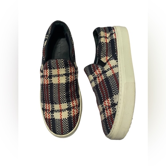 Céline Paris | Plaid Skater Slip On Shoes - Picture 1 of 10